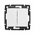 Valena Classic Legrand выключатель двухклавишный 10АХ 250 автоматические клеммы белый