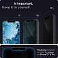 Захисне скло Spigen для iPhone 12 Pro Max Glas tR EZ Fit (Privacy) (2Pack) - фото 4