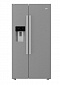 Холод.SBS BEKO GN164020XP, 179х71х91см, 2 дв., Холод.отд. - 368л, Мороз. отд. - 190л, A+, NF, Нерж - фото 1