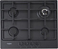 Варочная поверхность Whirlpool газовая, 60см, чугун, конфорка с двойным рядом пламени, черный - фото 1