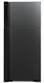 Холодильник с верхней мороз. HITACHI R-V660PUC7BBK, 184х74х86см, 2 дв., Х- 405л, М- 145л, A++, NF, Інвертор, Чорний
