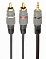 Аудио-кабель Cablexpert (CCA-352-1.5M), 2хRCA-3.5 мм, 1.5 м, черный