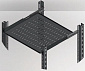Полиця MIRSAN регульована 19" 1U 450-540, RAL 9005 - фото 1