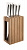 Набір ножів Ardesto Black Mars 6 пр., нержавіюча сталь, бамбуковий блок