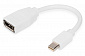 Адаптер DIGITUS mini DP - DP, M/F, 0.15m, white - фото 1
