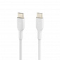Кабель Belkin USB-С - USB-С, PVC, 1m, white - фото 2