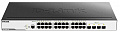 Комутатор D-Link DGS-3000-28X 24xGE, 4xSFP+ 10G