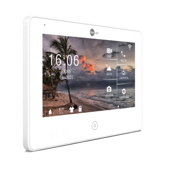 Комплект видеодомофона NeoKIT HD Pro WF Black: видеодомофон 7" с Wi-Fi с детектором движения и 2 Мп видеопанель - фото 2