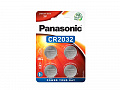 Батарейка Panasonic литиевая CR2032 блистер, 4 шт