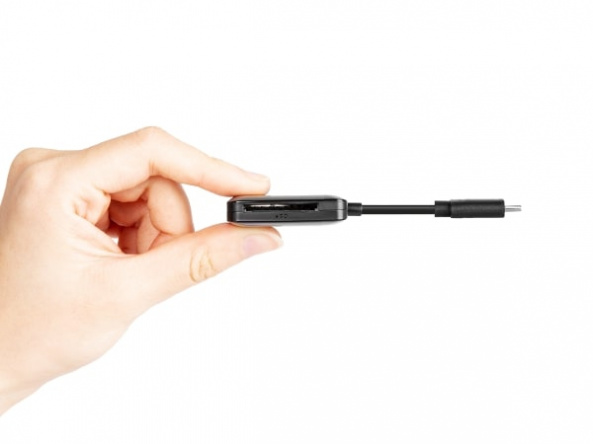 Кардридер Transcend USB 3.2 Gen 1 Type-C SD/microSD Black - фото 4