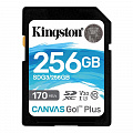 Карта памяти SDXC  256GB UHS-I/U3 Class 10 Kingston Canvas Go! Plus R170/W90MB/s (SDG3/256GB)