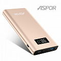 Универсальная мобильная батарея Aspor Q388 10000mAh Gold (900045)