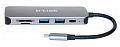 USB-Концентратор D-Link DUB-2325 2xUSB3.0, 1xUSB-TypeC, 1xSD, 1x-microSD, USB Type-C