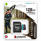 Карта памяти Kingston 128GB microSDXC C10 UHS-I U3 A2 R170/W90MB/s + SD адаптер - фото 3