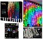 Smart LED Гірлянда Twinkly Curtain RGBW 210, Gen II, IP44, 1.45м*2.1м, кабель прозорий - фото 1