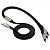 Кабель DIVI USB - Lightning/MicroUSB/USBType-C, 3А, 1.5м, Black (Р442-15-black)