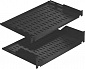 Полка MIRSAN консольная 19" 2U 350,  RAL 9005 - фото 1