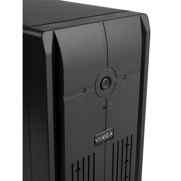 Джерело безперебійного живлення Vinga VPE-850PRMU 850ВА / 480 Вт з LED-індикацією з USB у металевому корпусі - фото 5