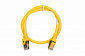 Патч-корд 2E Cat 6,S-FTP экран оплётка фольга,RJ45, 4Х2 27AWG ,7/0.14 Cu, 0.50 m, PVC,Yellow - фото 1