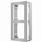 Декоративная рамка Hikvision DS-KD-ACW2/S для врезного монтажа двух модульных видеопанелей - фото 1