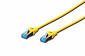 Патч-корд DIGITUS CAT.5e, SF-UTP, 5м, AWG 26/7, жовтого кольору - фото 1