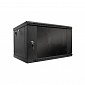 Шкаф серверный SteelNet 12U 600 x 600 для сетевого оборудования (стекло, черный) - фото 1