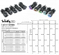 Smart LED Гірлянда Twinkly Pro Curtain RGB 250, AWG22, IP65, чорний - фото 1