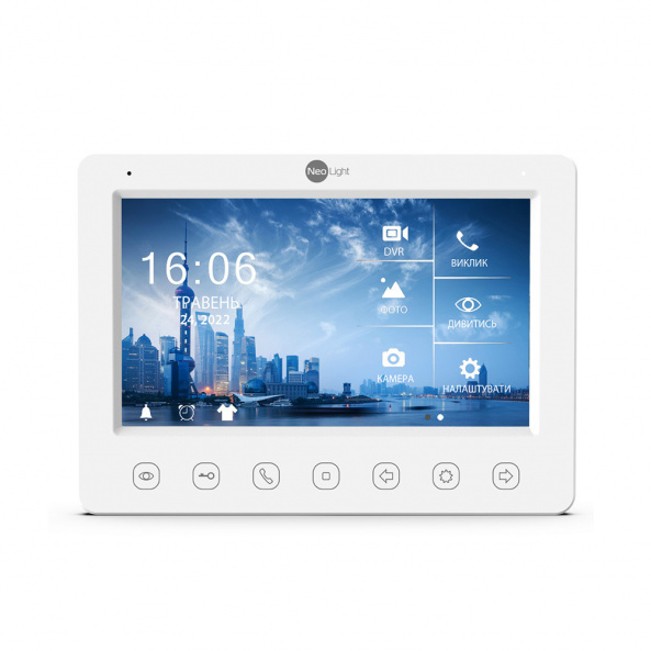 Комплект видеодомофона Neolight NeoKIT FHD Pro Silver: видеодомофон 7" с детектором движения и 2 Мп видеопанель - фото 4