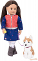 Лялька Our Generation Леслі з собакою 46 см BD31201Z