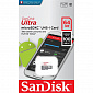 Карта пам'ятi SanDisk 64GB microSDHC C10 UHS-I R100MB/s Ultra - фото 1