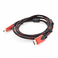 Кабель Merlion (YT-HDMI(M)/(M)NY/RD-10m/01059) HDMI-HDMI, 10м Black/Red, пакет