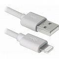 Кабель REAL-EL USB-Lightning 1m, White UAH (4743304104666)