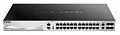 Комутатор D-Link DGS-3130-30TS 24xGE, 4x1GE/SFP, 2x10GE, 4xSFP+ 10G, L3, Stackable