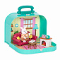 Ігровий набір Li'l Woodzeez Кейс блакитний (Вітальня) з аксесуарами WZ6599Z - фото 4