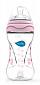 Бутылочка для кормления Nuvita Mimic 250 мл 3м+ Антиколиковая, розовая NV6030Pink - фото 1