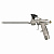 Пістолет NEO для монтажної піни з латунною головкою, алюміній покритий нікелем, сатинова обробка