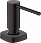 Дозатор моющих средств Hansgrohe A71/40468670/нержавеющая сталь/500 мл/черный матовый - фото 1