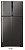 Холодильник с верхней мороз. HITACHI R-V720PUC1KBBK, 184х77х91см, 2 дв., Х- 444л, М- 156л, A++, NF, Інвертор, Чорний