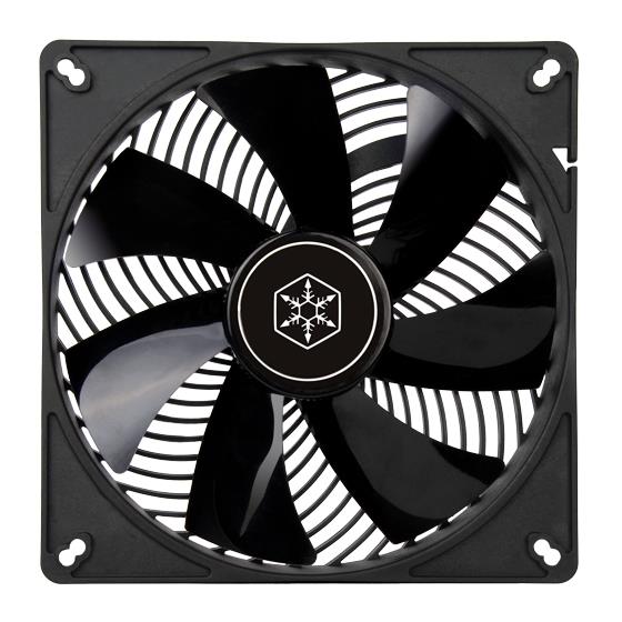 Корпусной вентилятор Silver Stone  Air Penetrator AP140I, 140мм, 3 pin, черные лопасти, черная рамка - фото 1