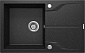 Мийка кухонна Deante Andante, граніт, прямокутник, з крилом, 780х490х194мм, чаша - 1, накладна, графіт - фото 1