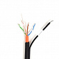 UTP 4*2*0.5-CU PVC-PE MT кат.5е (UTP медь наружный с несущим тросом) бухта 305м - фото 1