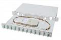 Оптическая панель DIGITUS 19' 1U, 12xSC duplex, incl, Splice Cass, OM3 Color Pigtails, Adapter