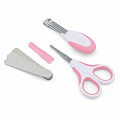 Набор по уходу за ребенком Nuvita 0м+ Розовый Безопасные ножнички с акс. NV1138COOLPINK
