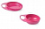 Тарілка для годування Nuvita Easy Eating 2шт. рожева, глибока і дрібна NV8461Pink