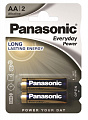 Батарейка Panasonic EVERYDAY POWER щелочная AA блистер, 2 шт.
