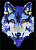Набор для творчества Sequin Art BLUE Wolf SA1215