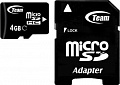 MicroSDHC   4GB Class 4 Team + SD-adapter (TUSDH4GCL403)