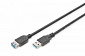 Кабель ASSMANN USB 3.0 (AM/AF) 3.0m, black - фото 1