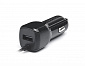 Автомобільний зарядний пристрій REAL-EL CA-17 (2USB, 2.1A) Black + кабель Lightning - фото 1