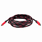Кабель LogicPower (LP2768) HDMI-HDMI, v1.4, 4.5м, чорний з червоним - фото 1